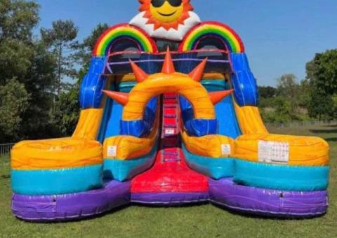 15ft dual lane slide